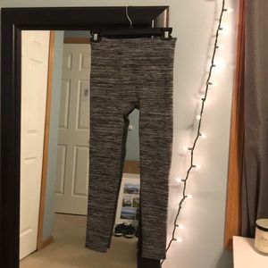 Black and grey leggings